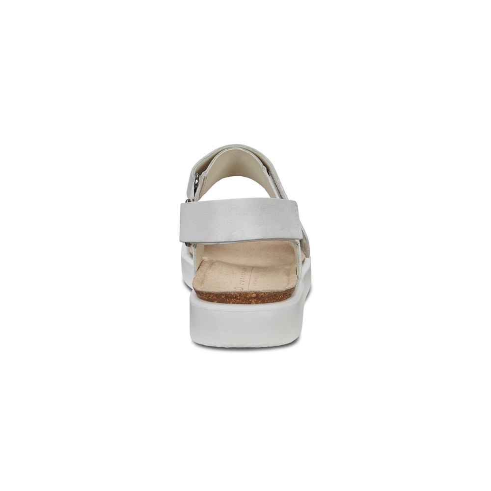 ECCO Womens Sandals White - Corksphere - YCP-106942